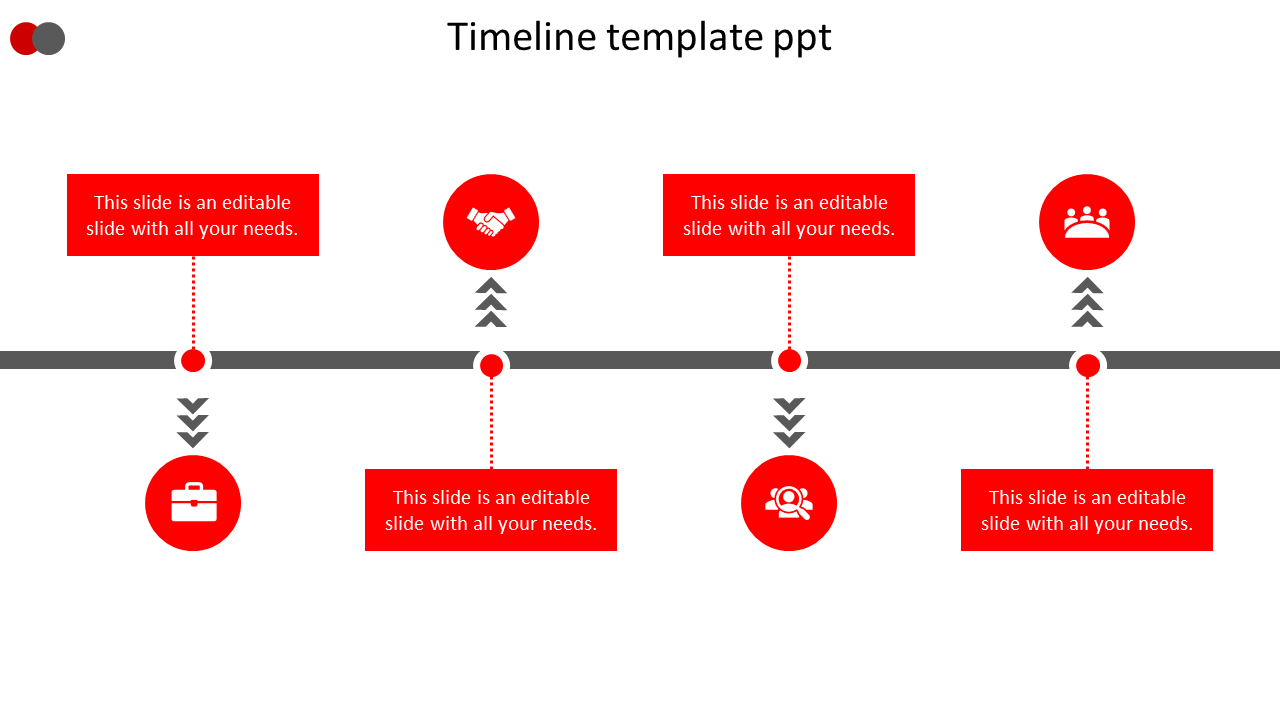 Basic timeline template ppt